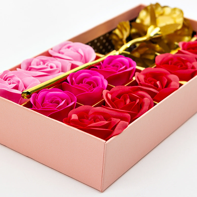 Rose Soap Flower Gift Box 12 Soap Flower Gift Box