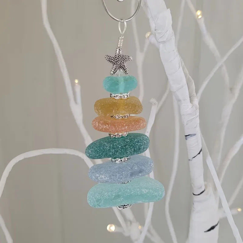 Marine Christmas Tree Decoration Pendant Christmas Sea Glass Hanging