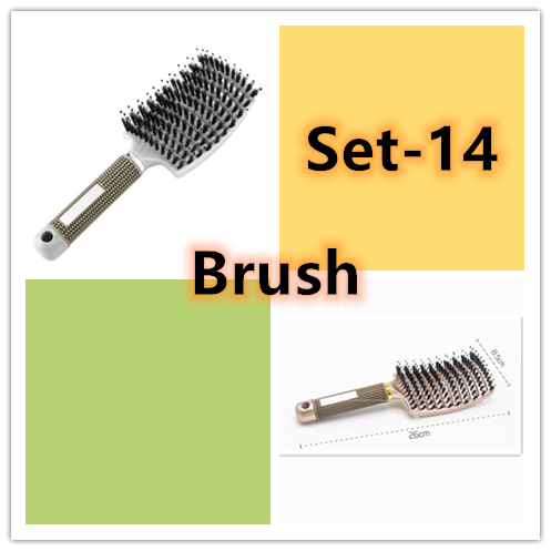 Hairbrush Anti Klit Brushy Haarborstel Women Detangler Hair Brush Bristle Nylon Scalp Massage  Teaser Hair Brush Comb