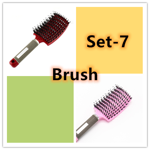 Hairbrush Anti Klit Brushy Haarborstel Women Detangler Hair Brush Bristle Nylon Scalp Massage  Teaser Hair Brush Comb