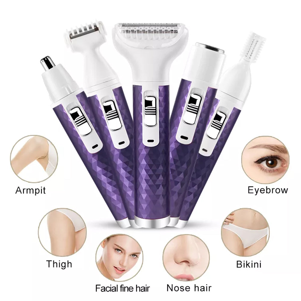 Portable Electric Razor For Women Body Nose Hair Trimmer Face Shavers Eyebrow Legs Armpit Bikini Hair Remover Women Epilator