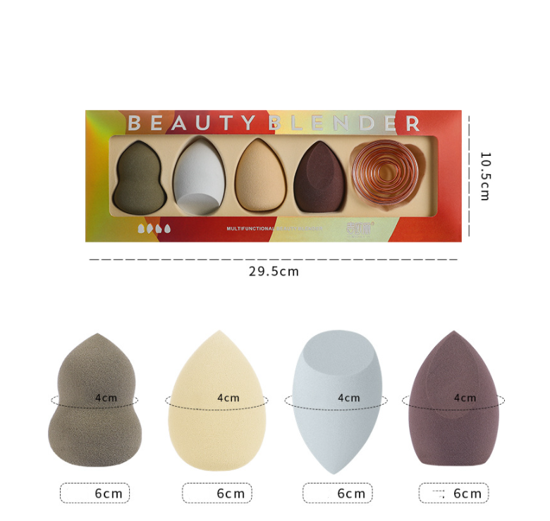 Wet And Dry Beauty Makeup Egg With Metal Stand