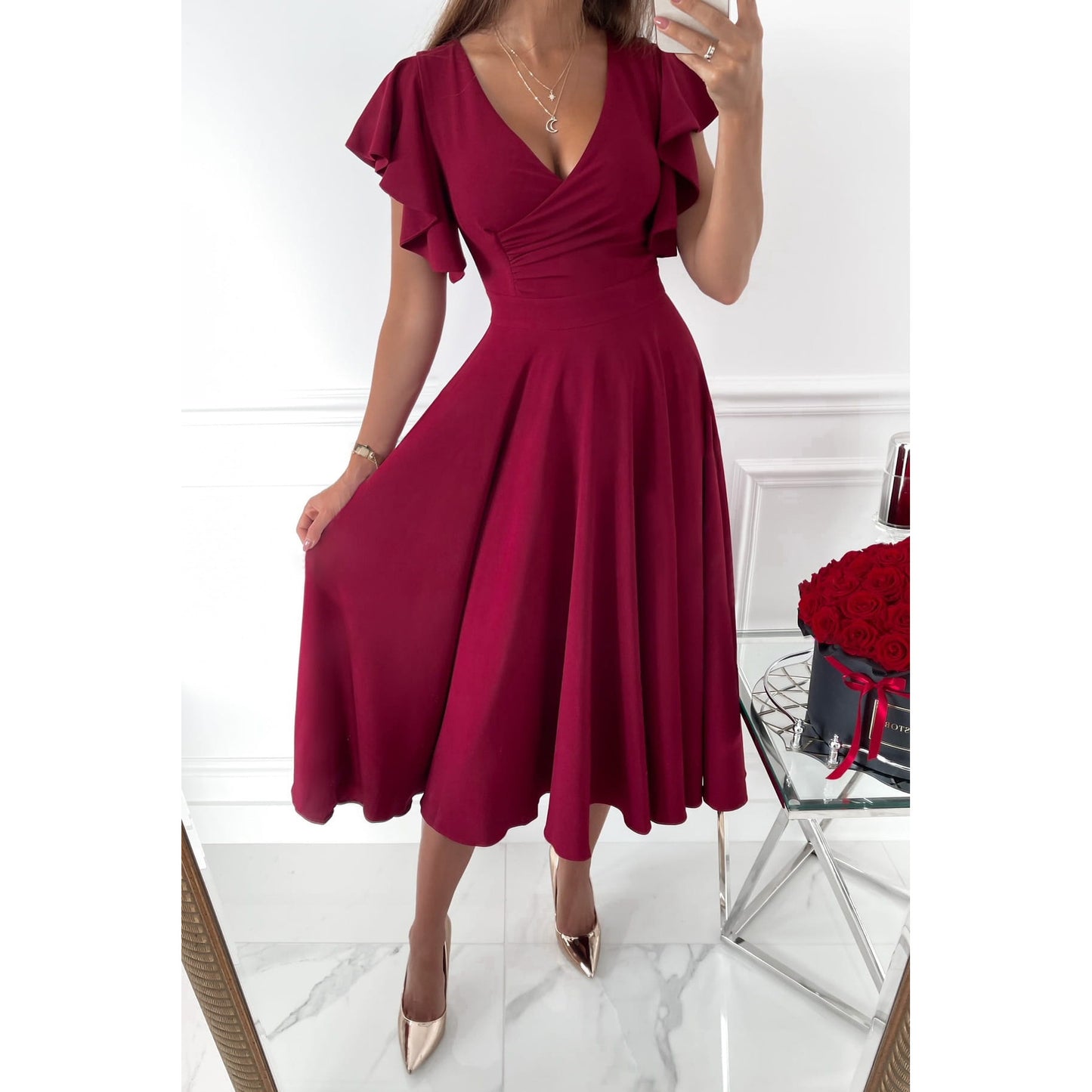 Ladies Fashion Casual Party Swing Dress