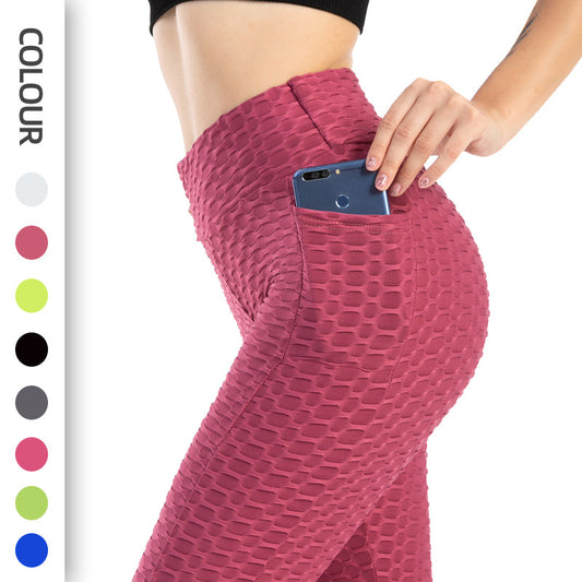 Fitness Yoga Pants Women Leggings With Pocket Running Sports