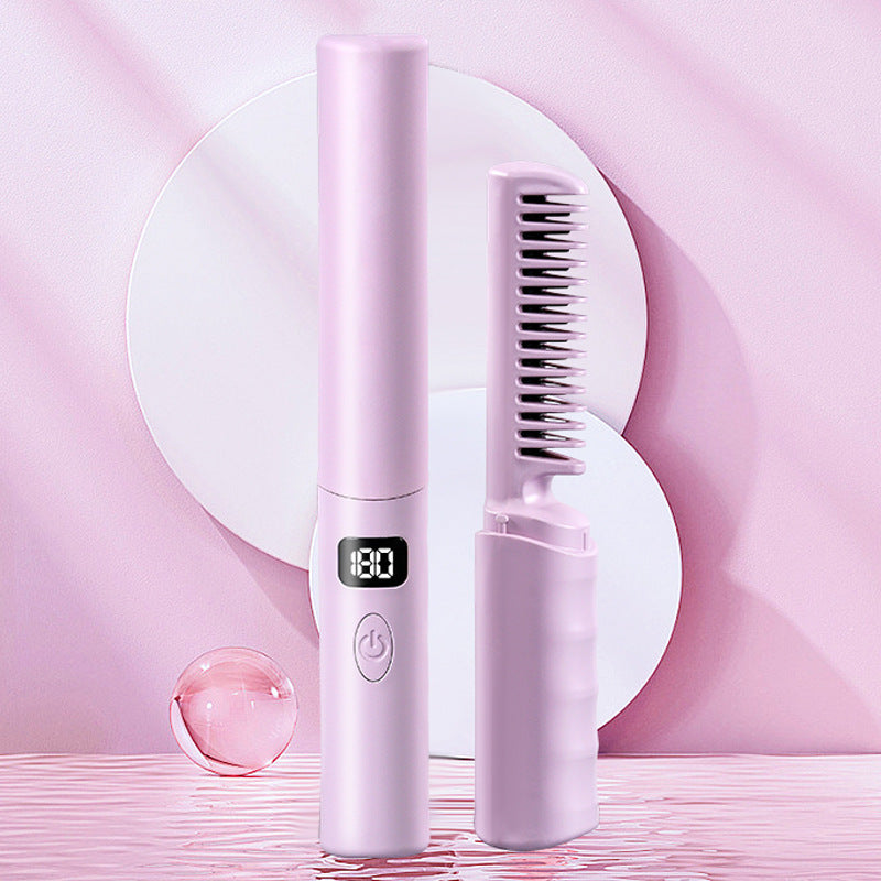 LCD Charging Portable Straight Comb