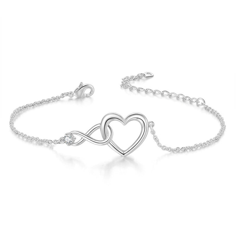 Heart-shape Bracelet Fashion Versatile Love Bracelet Gift For Girlfriend Valentine's Day